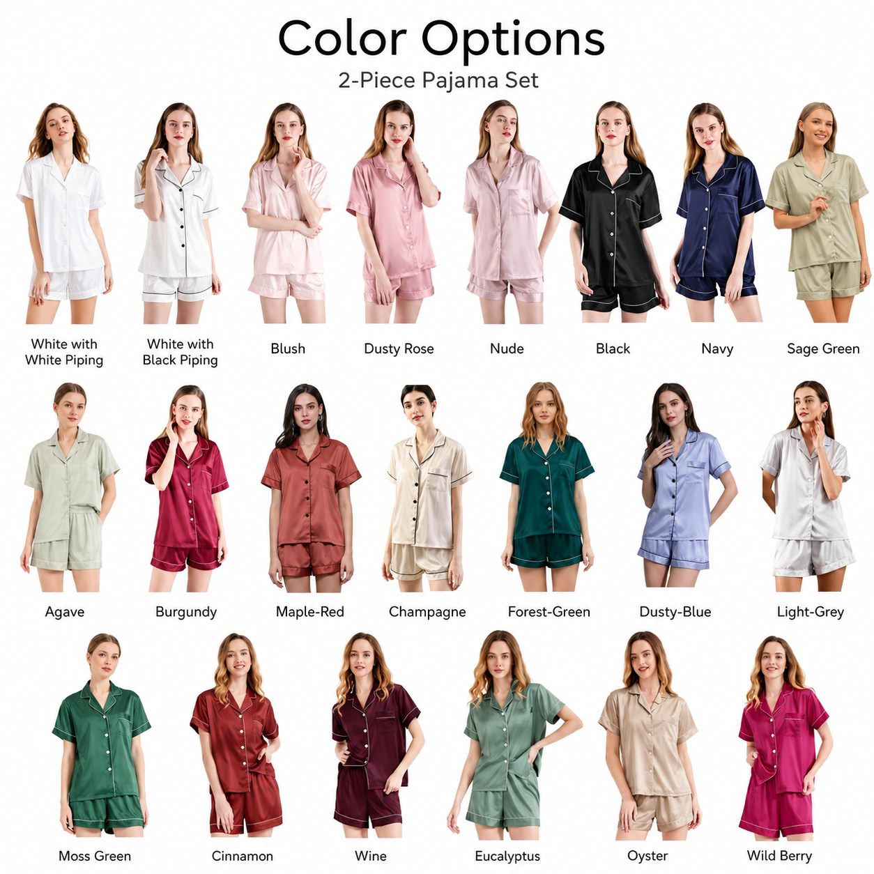 Bridal Satin Pyjamas